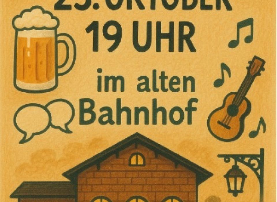Image - Feierabendtreff im alten Bahnhof