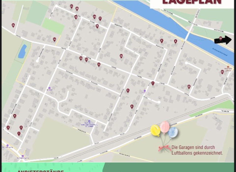 Image - Garagenflohmarkt in Rodde mit Lageplan