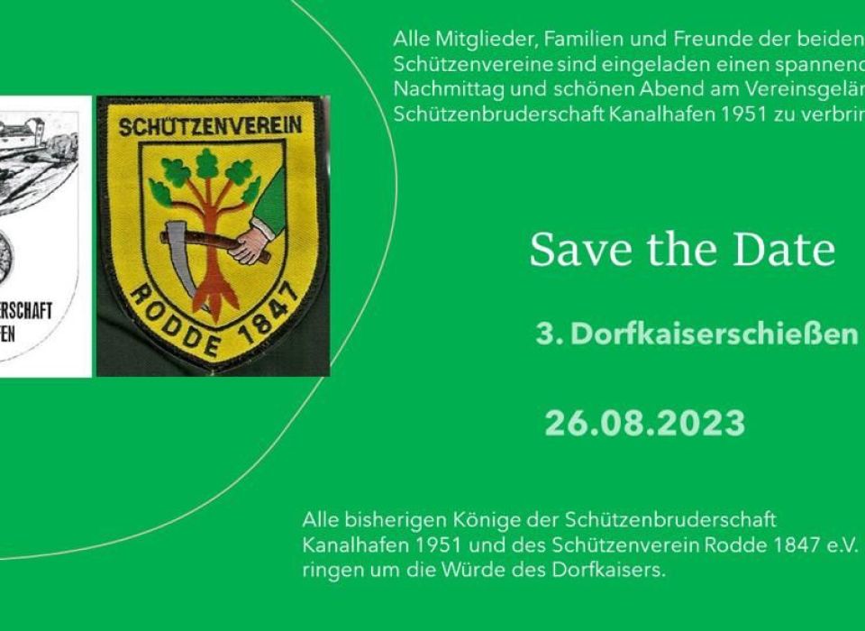 Image - Save the Date: Dorfkaiserschießen 26. August 2023