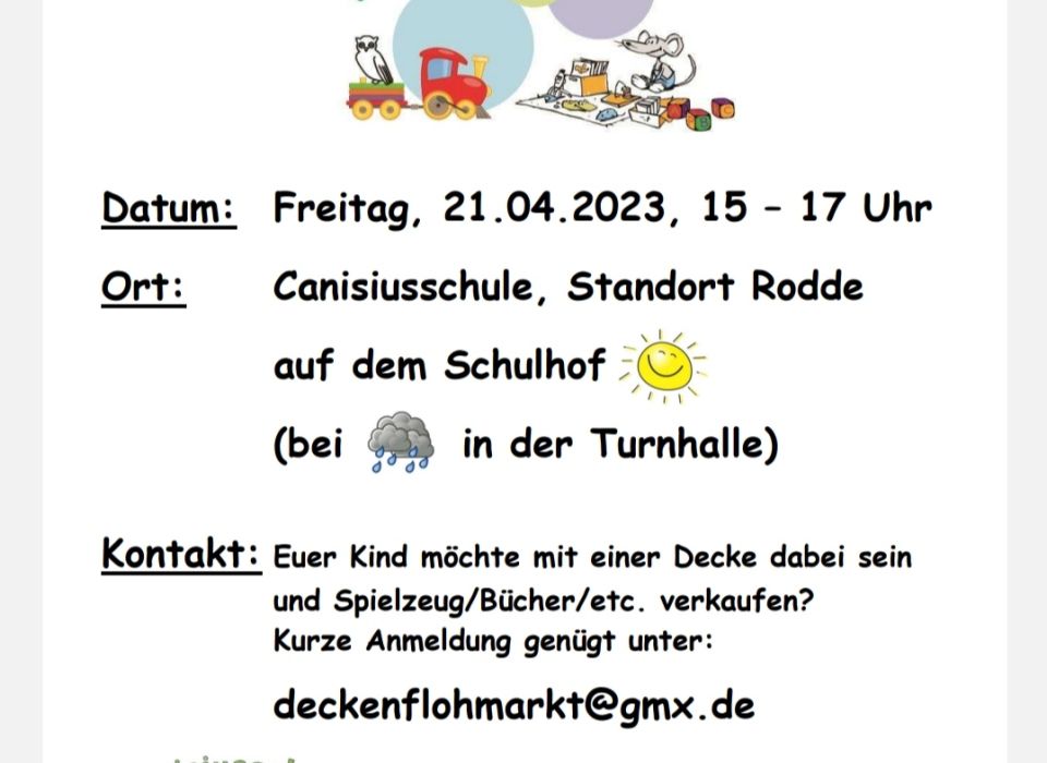 Image - Deckenflohmarkt: 21. April 2023