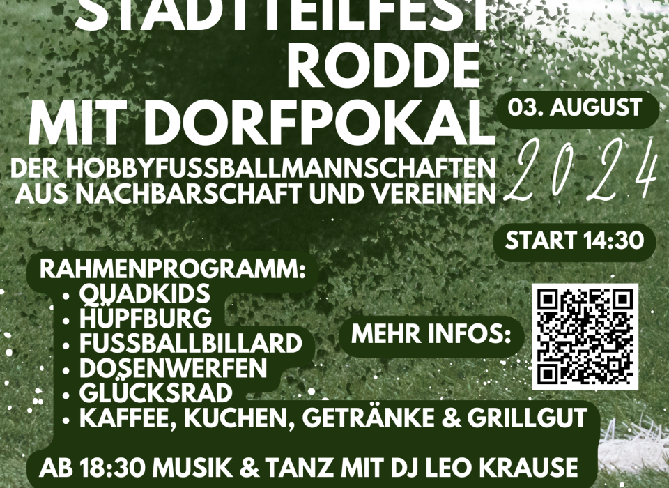 Image - Großes Stadtteilfest mit Rodder Dorfpokal: 3. August 2024