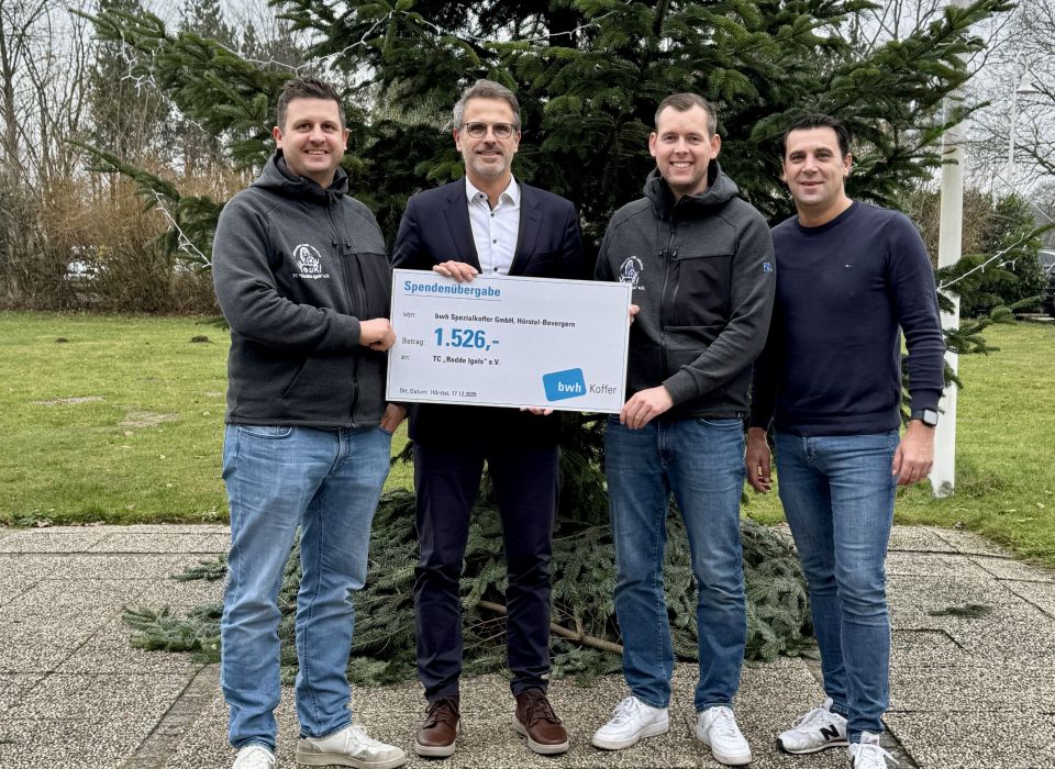 Image - Scheckübergabe bwh Spezialkoffer Hörstel-Bevergern