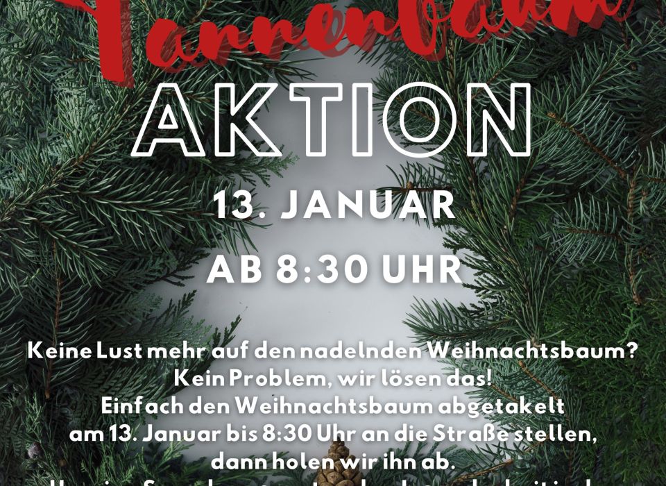 Image - Tannenbaumabholaktion in Rodde: 13. Januar 2024