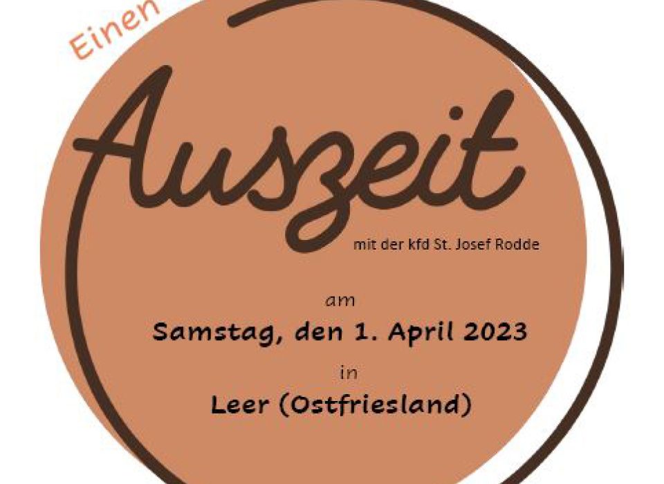 Image - Einen Tag AusZEIT mit der kfd in Leer