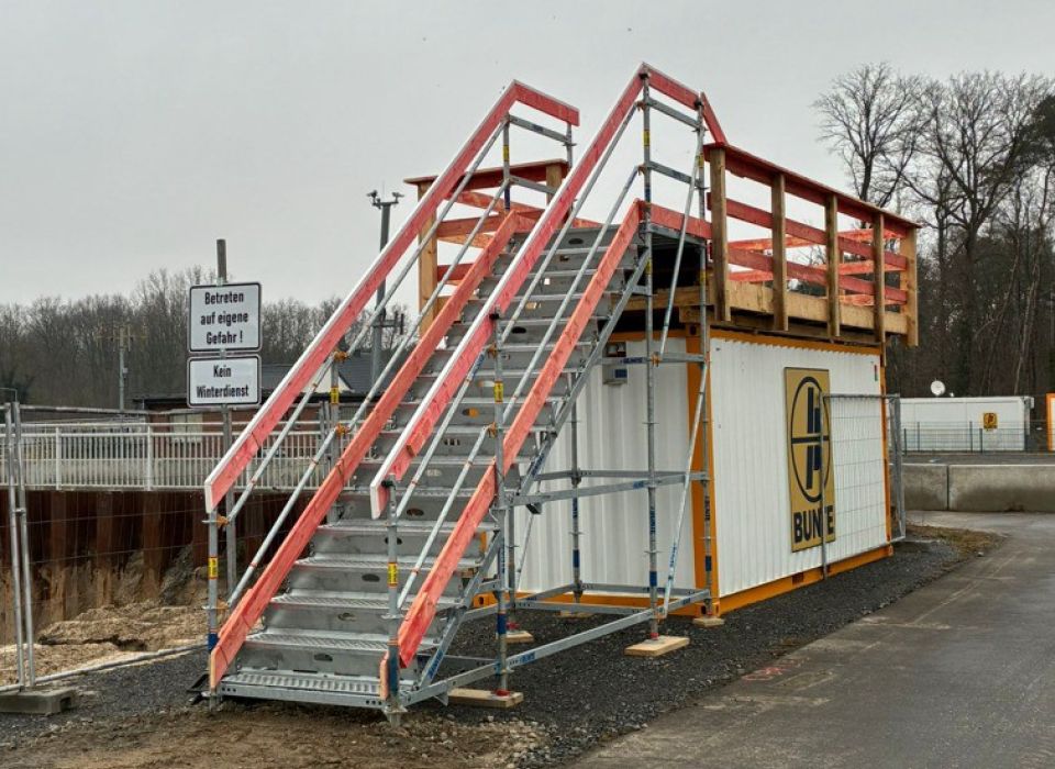 Image - Besucherplattform an der Schleusenbaustelle