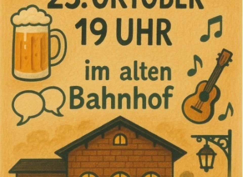 Image - Feierabendtreff im alten Bahnhof